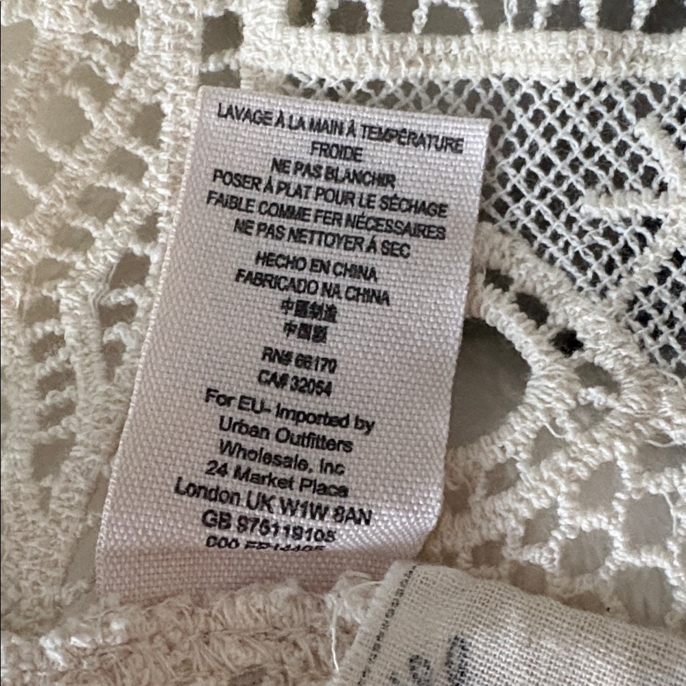 Free People Ivory Crochet Knit Cardigan - Picture 6 of 6